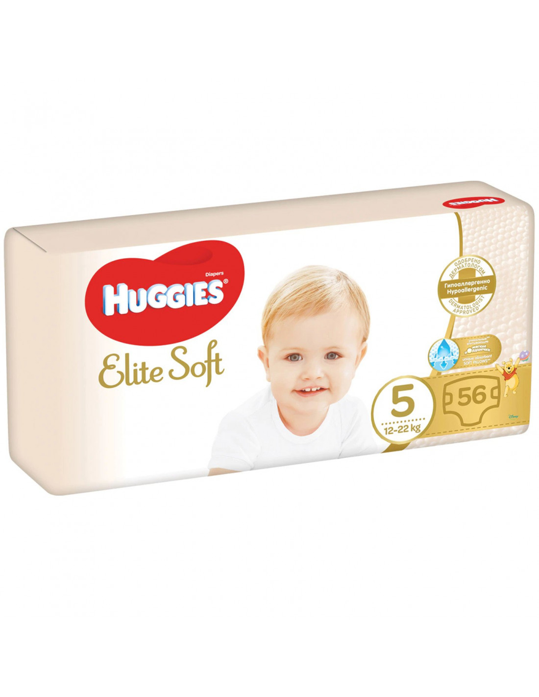 Scutece Huggies Elite Soft, NR 5, 12-22 kg, 56 bucati - SCUTECE - HUGGIES