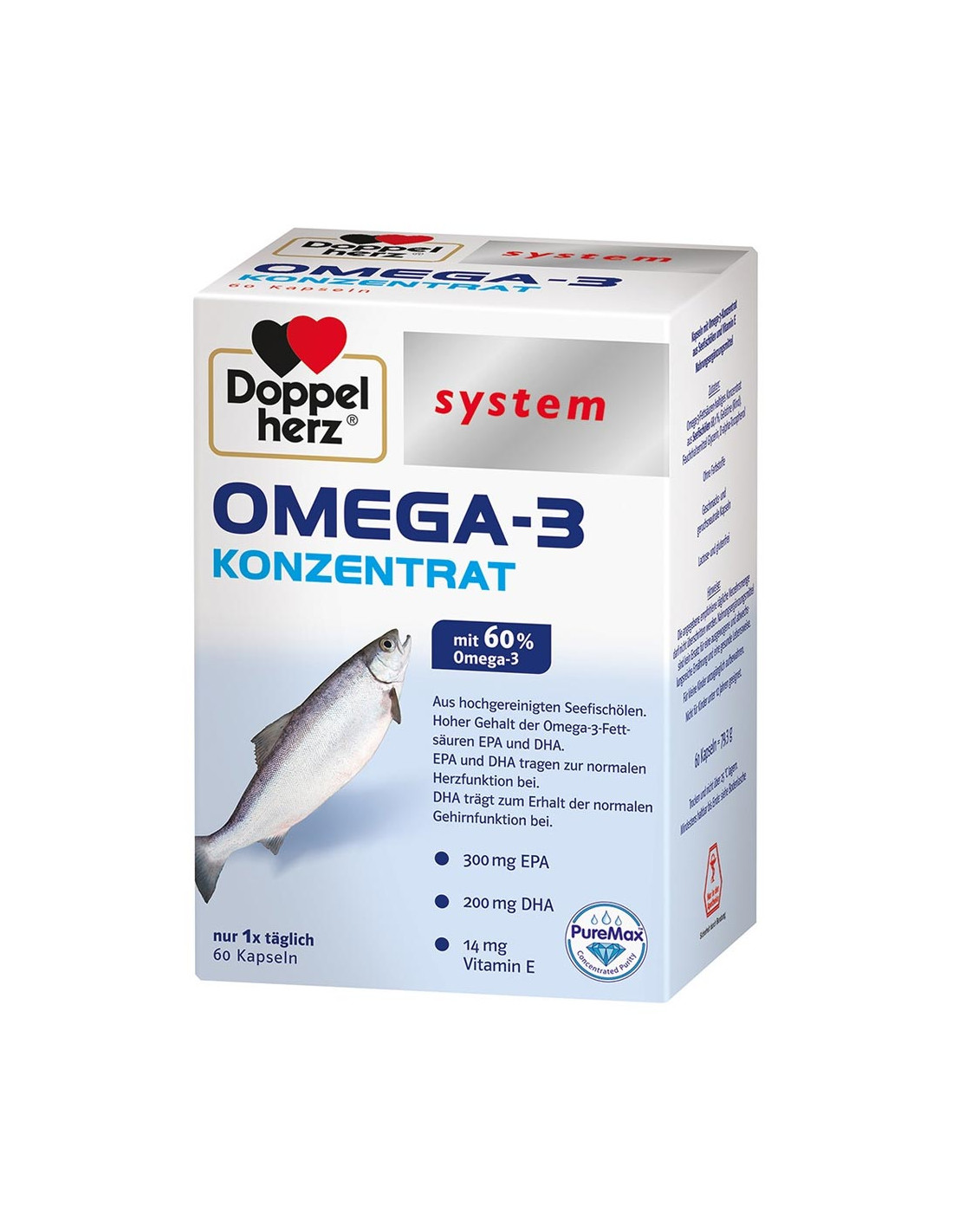 Omega 3 Concentrat, 60 capsule, Doppelherz - COLESTEROL - DOPPELHERZ