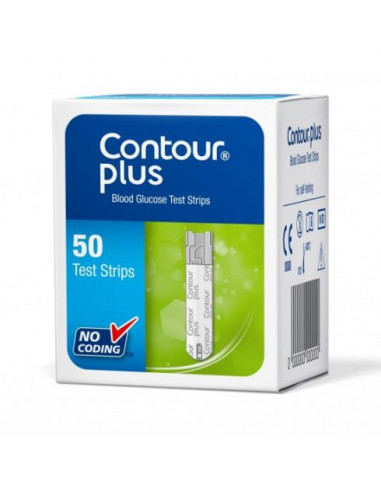 Teste glicemie Contour Plus, 50 bucati, Bayer - TESTE-GLICEMIE - BAYER
