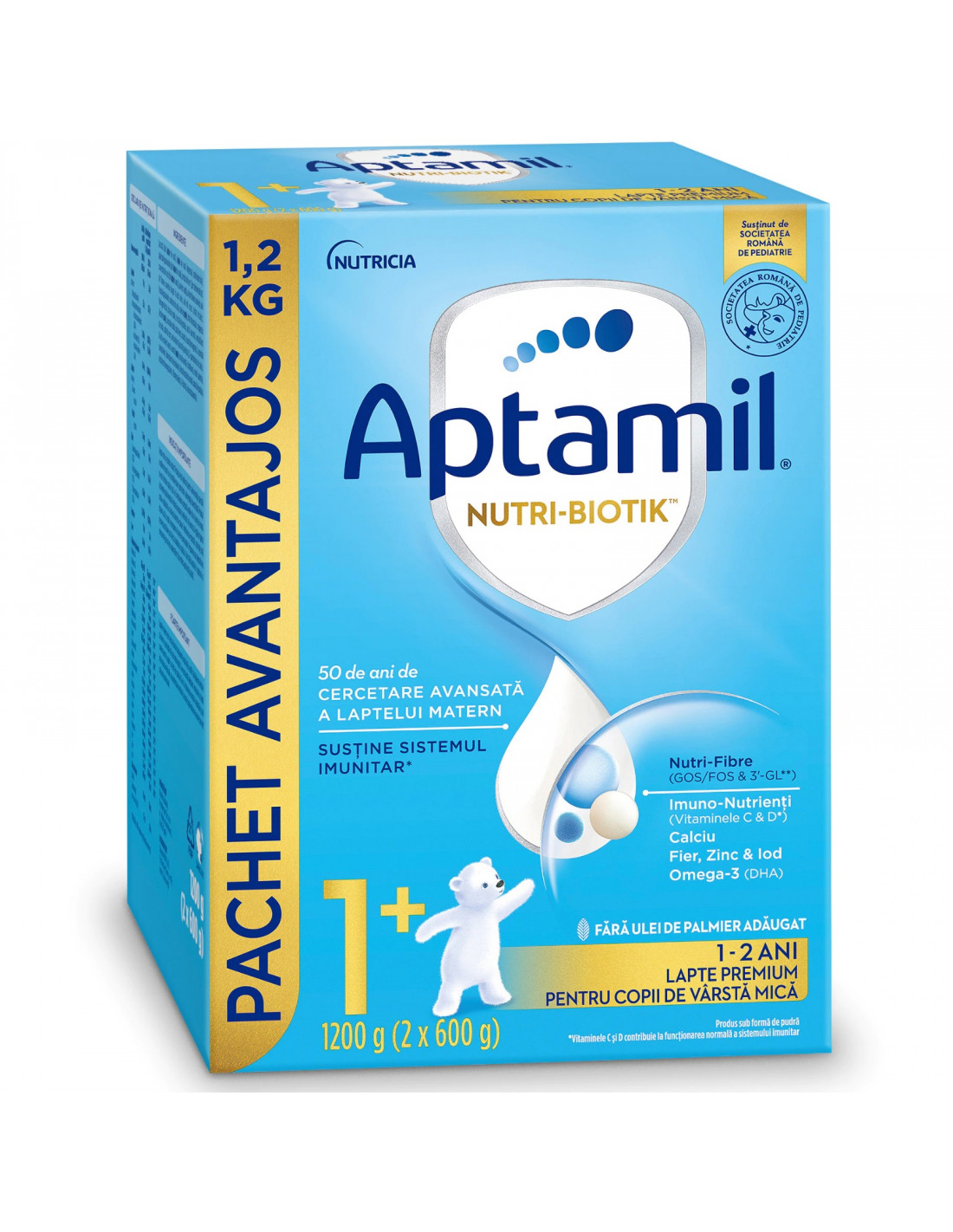 Aptamil Junior 1+ nutri-biotik, 1200 g - FORMULE-LAPTE - APTAMIL