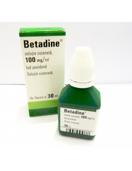 Betadine 10% solutie, 30ml, Egis - ANTISEPTICE - EGIS