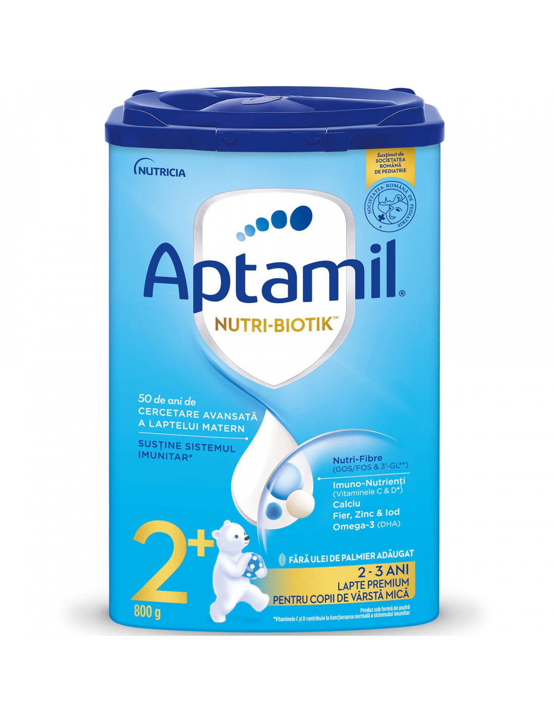 Aptamil Junior 2+ nutri-biotik, 800 g, 2-3 ani, Nutricia - FORMULE-LAPTE -  APTAMIL