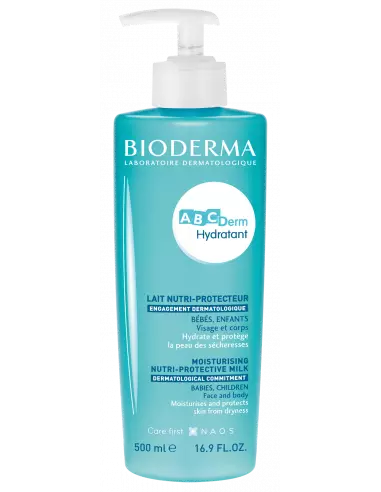 Bioderma ABCDerm Hidratant Lotiune hidratanta pentru corp, 500ml -  CREME-HIDRATARE - BIODERMA