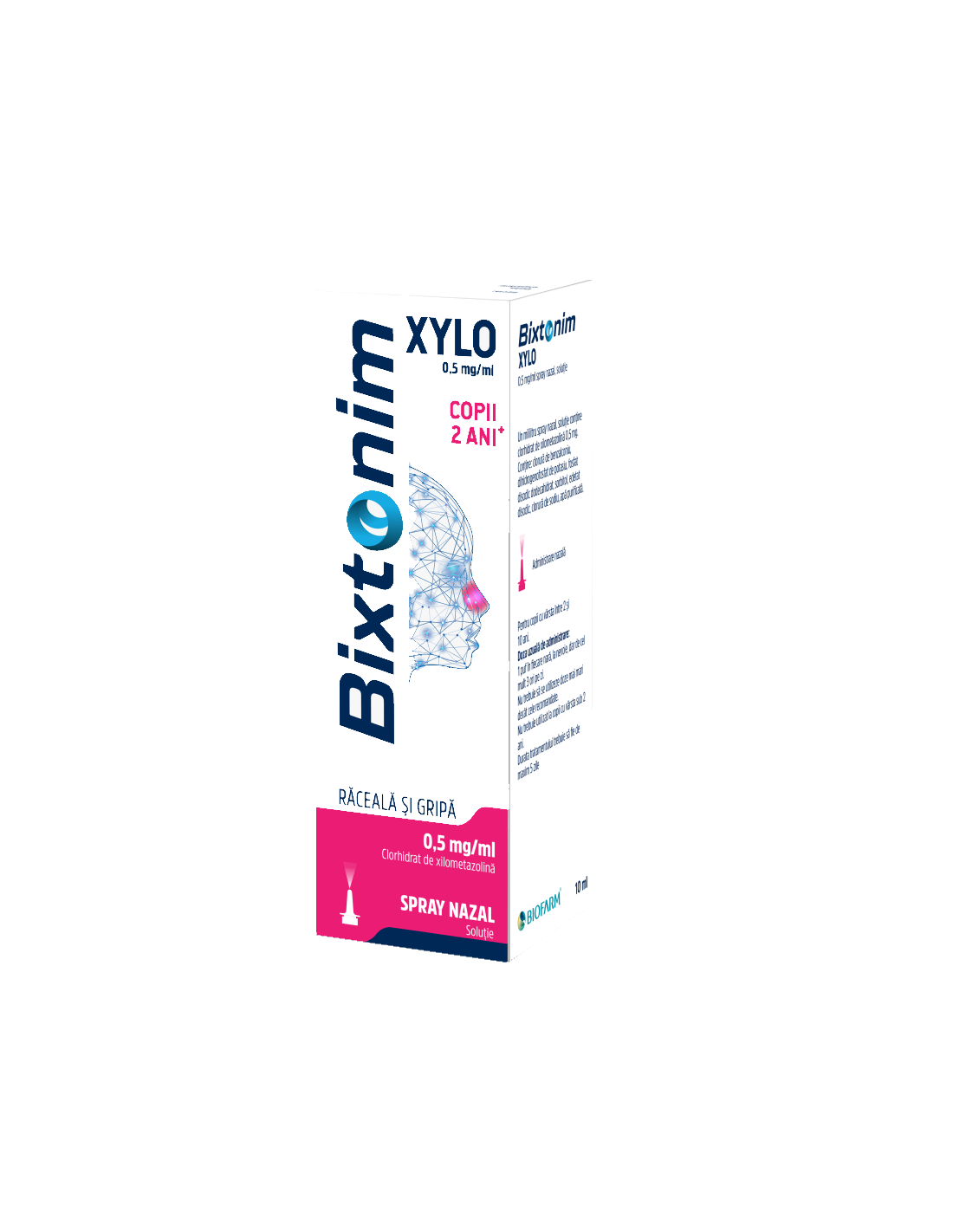 Bixtonim Xylo 0.5mg/ml spray nazal, 10ml, Biofarm - NAS-INFUNDAT - BIOFARM