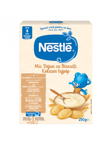 Nestle Cereale Mic dejun biscuiti 250 g, de la 6 luni - CEREALE-BISCUITI -  NESTLE