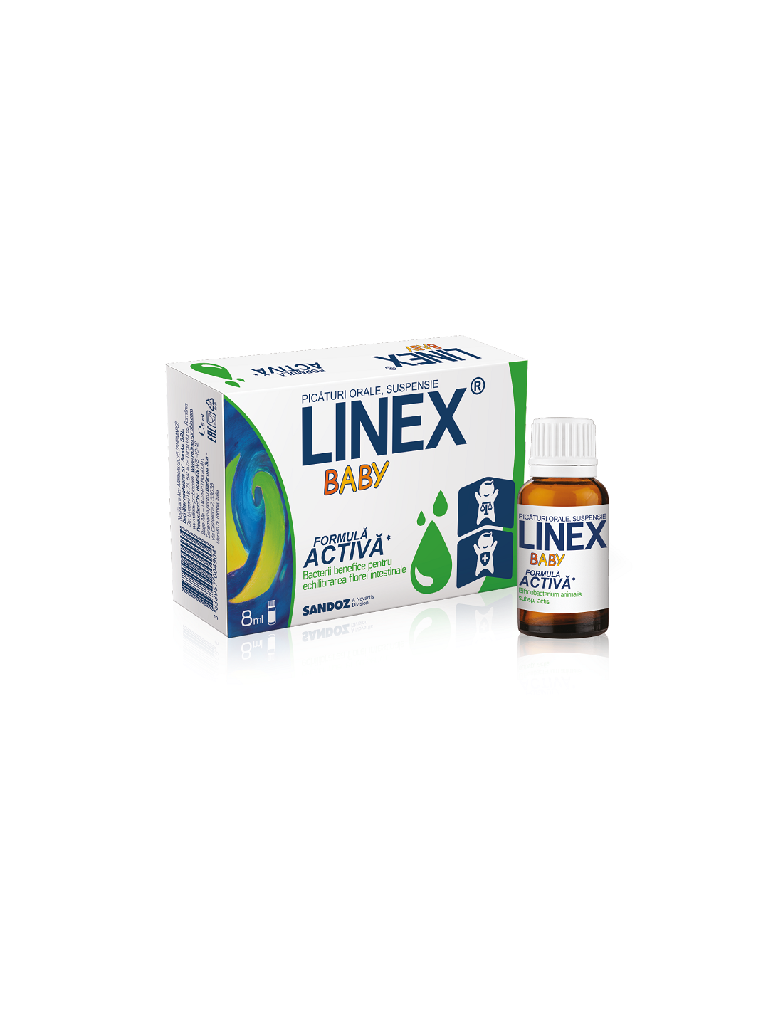 Linex Baby, 8 ml, Sandoz - PROBIOTICE-SI-PREBIOTICE - SANDOZ