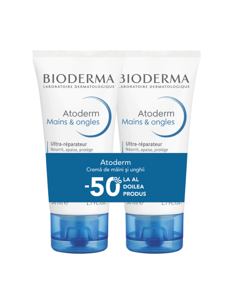 Bioderma Atoderm Crema Maini 50ml 1+1 (-50%) - INGRIJIRE-MAINI - BIODERMA
