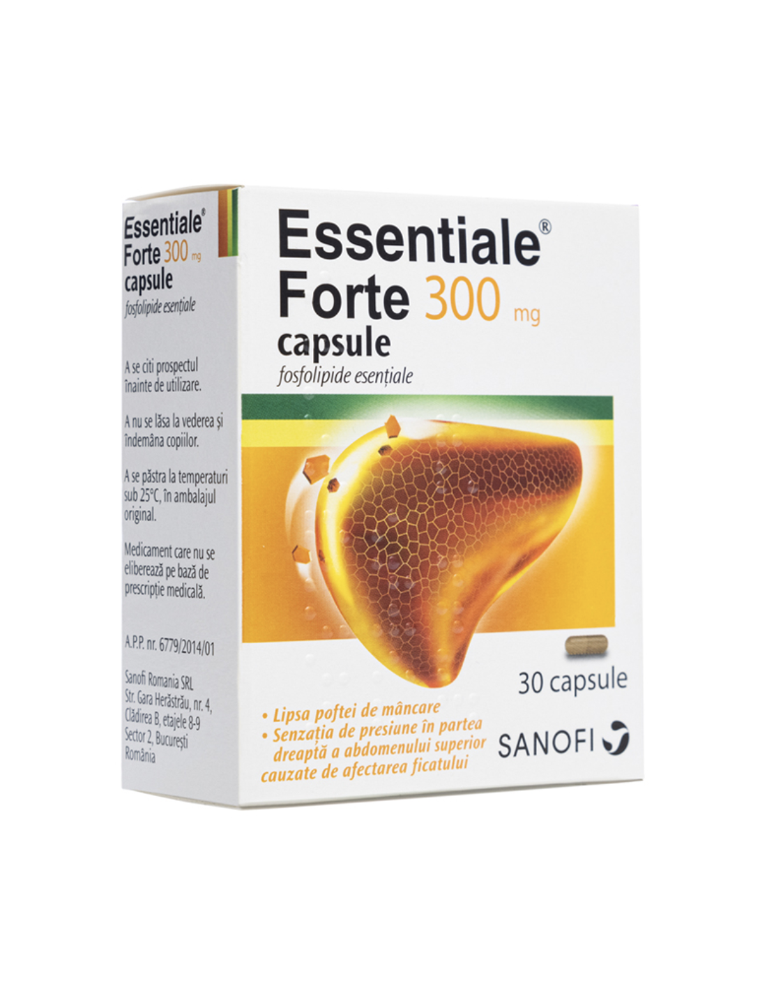 Essentiale Forte 300 mg, 30 capsule, Sanofi - HEPATOPROTECTOARE - SANOFI