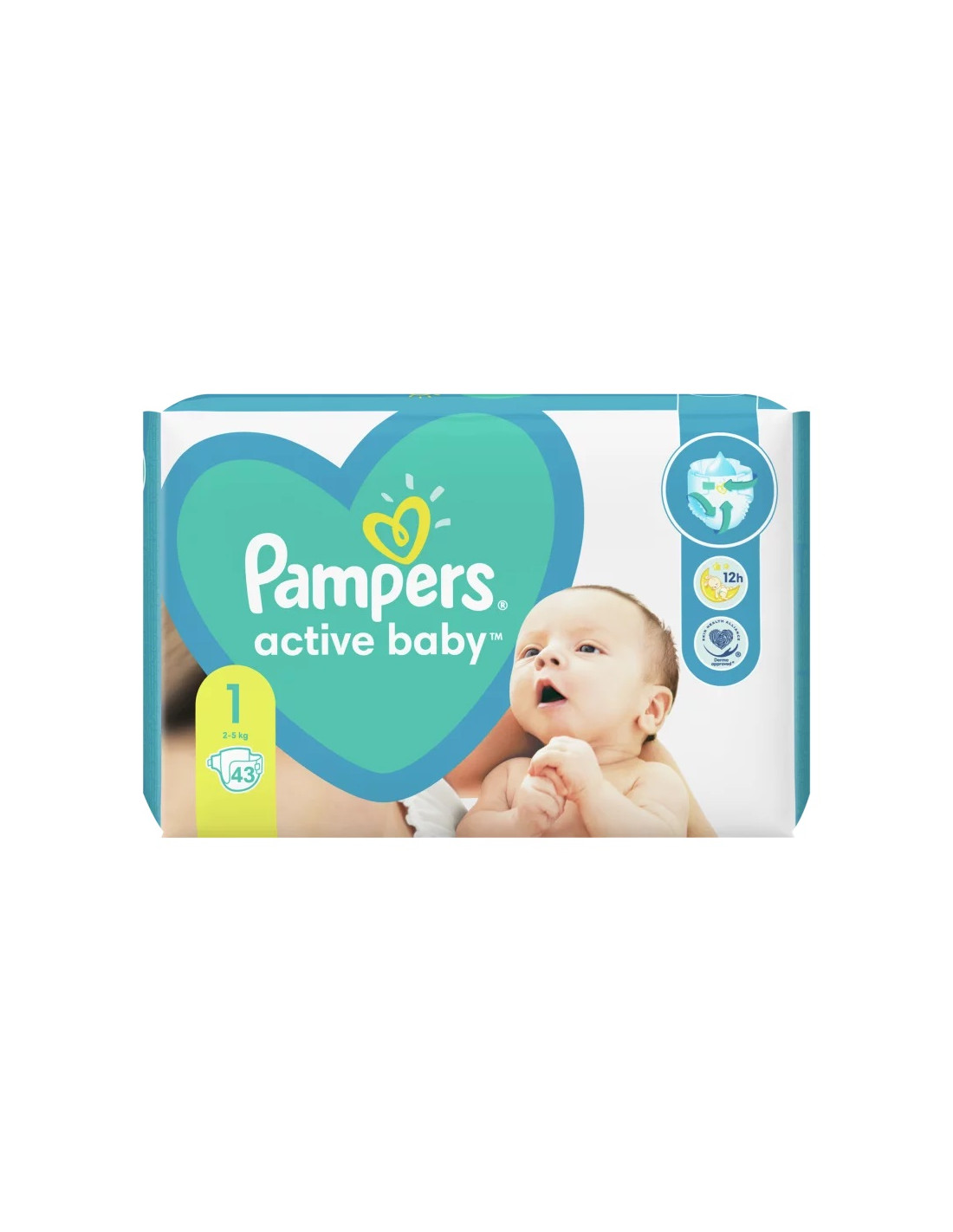 Scutece Pampers Active Baby, NR 1, 2-5 kg, 43 bucati - SCUTECE - PAMPERS