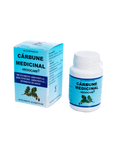 Carbune medicinal, 40 comprimate, Elidor - BALONARE - ELIDOR