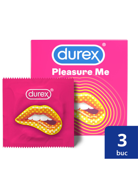 Durex Prezervative Pleasure Me, 3 bucati - PREZERVATIVE - DUREX
