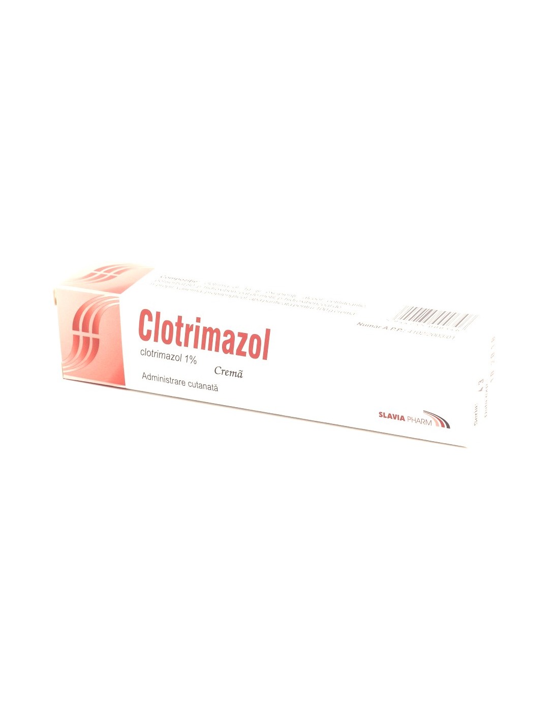 Clotrimazol 1 %- crema, 20 g, Slavia - ANTIMICOTICE - SLAVIA PHARM
