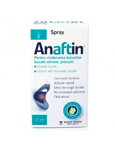 Anaftin Spray, 15 ml - HERPES-AFTE-SI-LEZIUNI-BUCALE - BERLIN CHEMIE A.G.