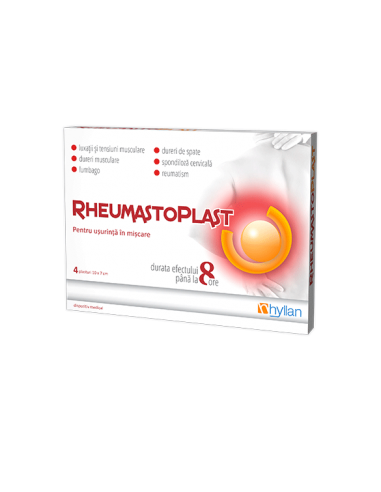 RheumastoPlast, 4 plasturi, Hyllan - ARTICULATII-SI-SISTEM-OSOS - HYLLAN