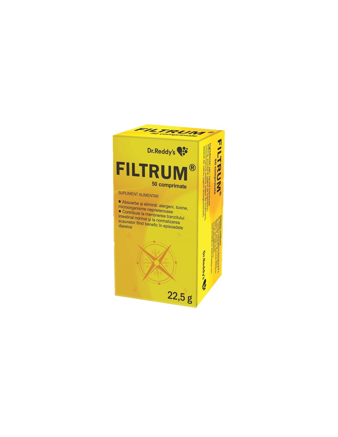 Filtrum, 50 comprimate, Dr. Reddy's - DIAREE - DR. REDDYS