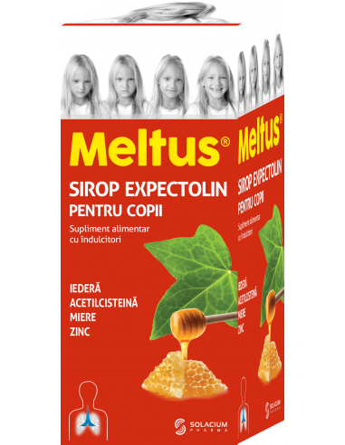 Sirop expectolin pentru copii Meltus, 100 ml - TUSE-CU-SECRETII - SOLACIUM  PHARMA SRL