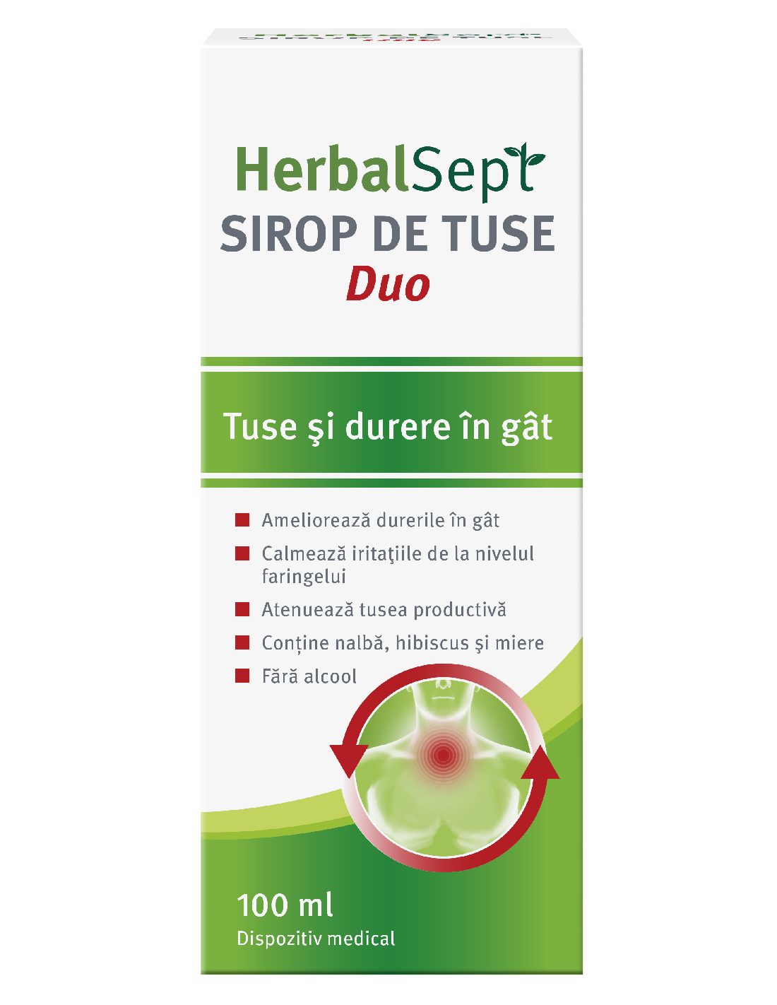 Sirop de tuse HerbalSept Duo, 100 ml, Zdrovit - TUSE - ZDROVIT