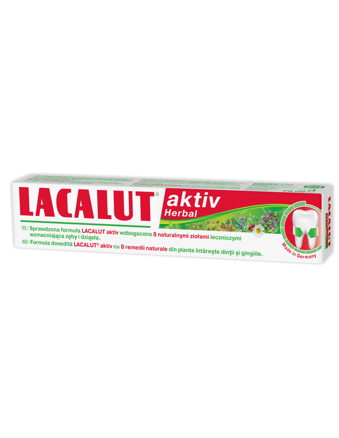 Pasta de dinti Lacalut Aktiv Herbal, 75 ml - PARODONTOZA - LACALUT