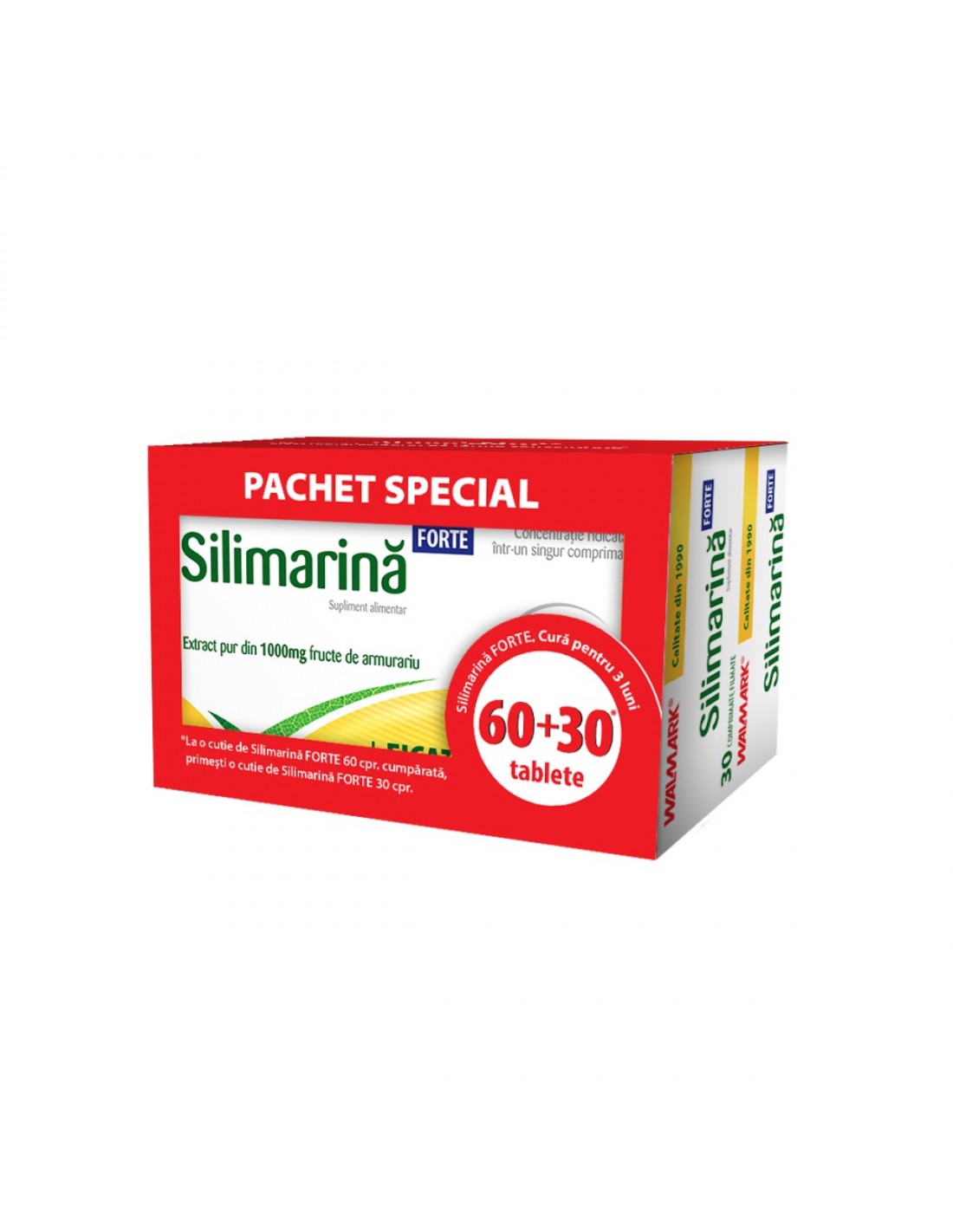 Walmark Silimarina 1000mg, 60 + 30 comprimate - HEPATOPROTECTOARE - WALMARK