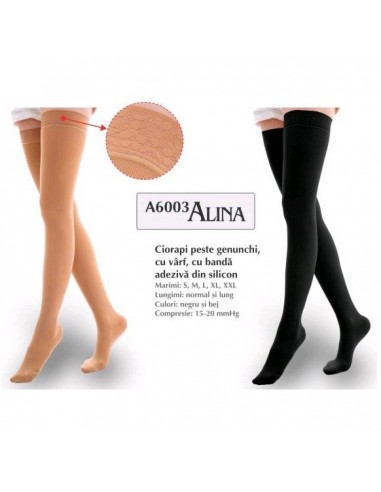 Alina Ciorap peste genunchi compresie medie - CIORAPI-COMPRESIVI - ALINA