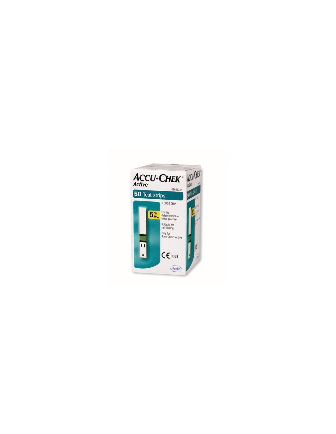 Teste glicemie Accu-Chek Active, 50 bucati, Roche - TESTE-GLICEMIE - ROCHE  DIAGNOSTICS