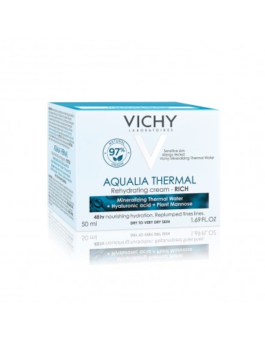 Crema hidratanta pentru ten uscat si foarte uscat Aqualia Thermal Rich, 50  ml, Vichy - CREME-HIDRATARE -