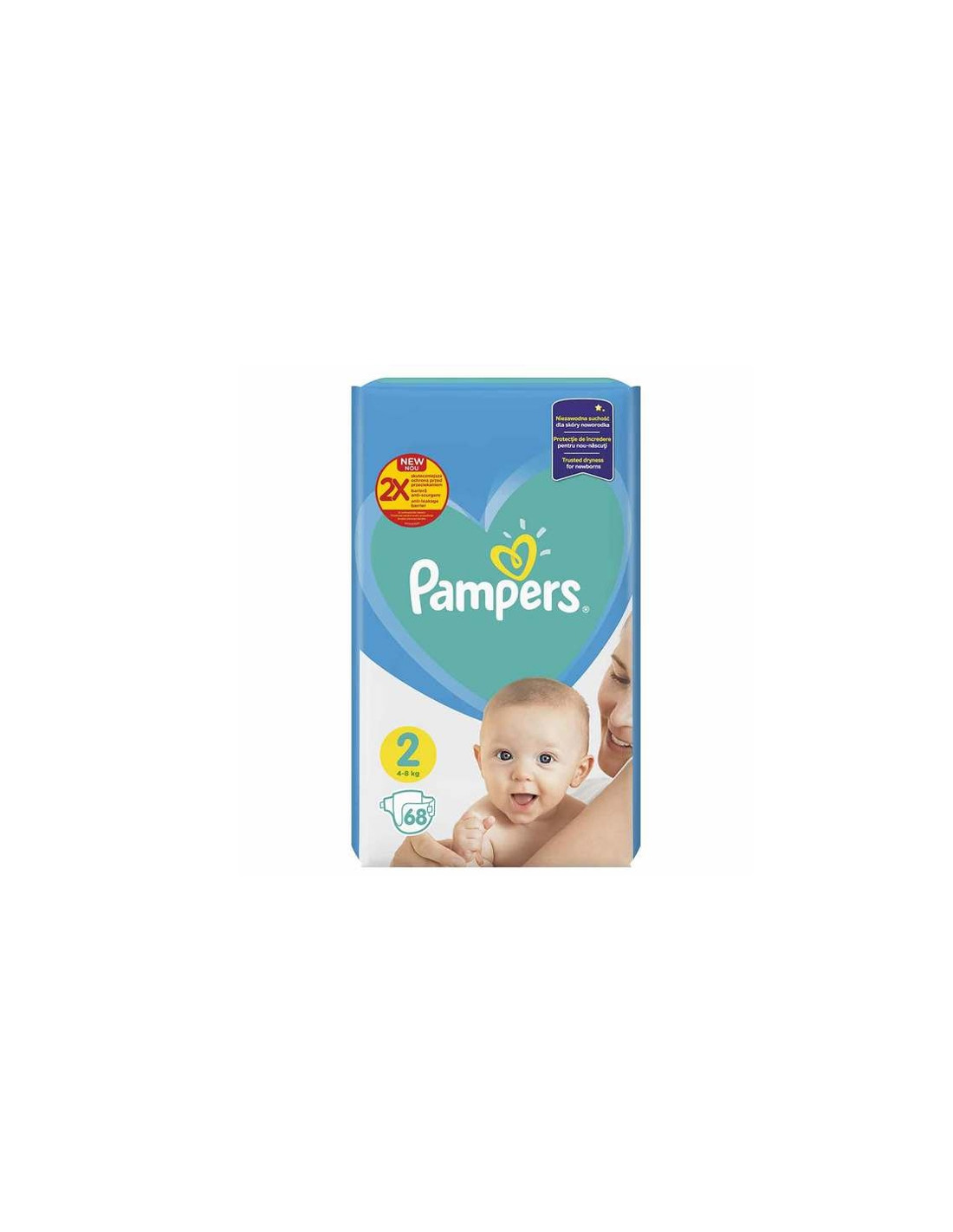 Scutece Pampers Active Baby, NR 2, 4-8 kg, 68 bucati - SCUTECE - PAMPERS