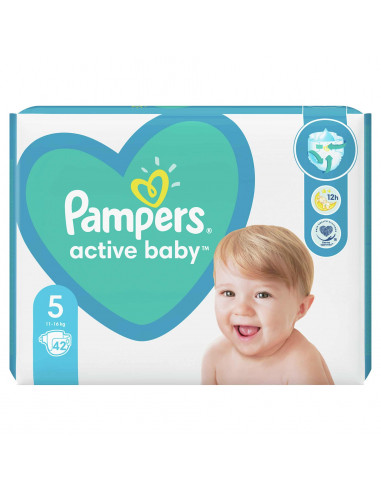 Scutece Pampers Active Baby, NR 5, 11-16 kg, 42 bucati - SCUTECE - PAMPERS