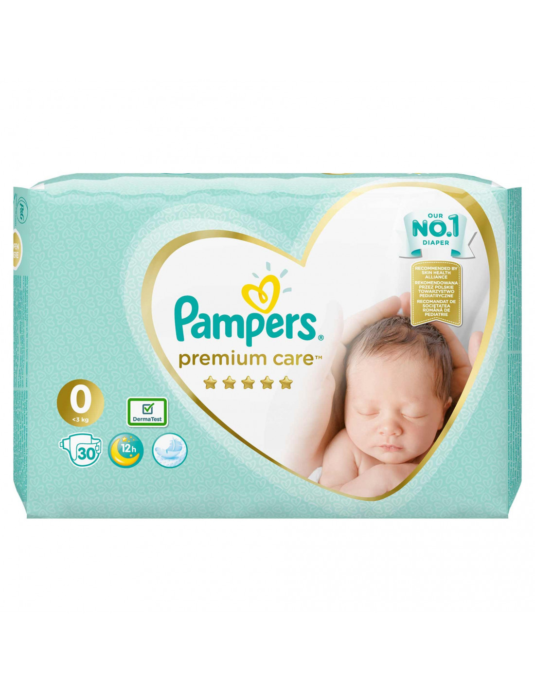 Scutece Pampers Premium Care, NR 0, sub 3 kg, 30 bucati - SCUTECE - PAMPERS